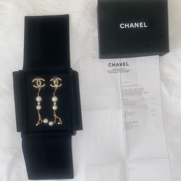 Authentic Chanel Earrings - Picture 1 of 5